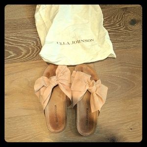 Ulla Johnson Ingrid Slides (Pink/Rose/Blush)